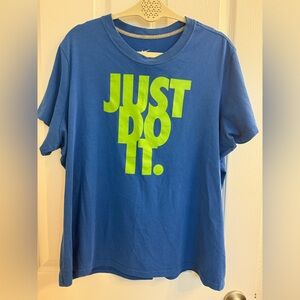 Nike Blue Short Sleeve Dri-Fit Tee Plus Size 2X